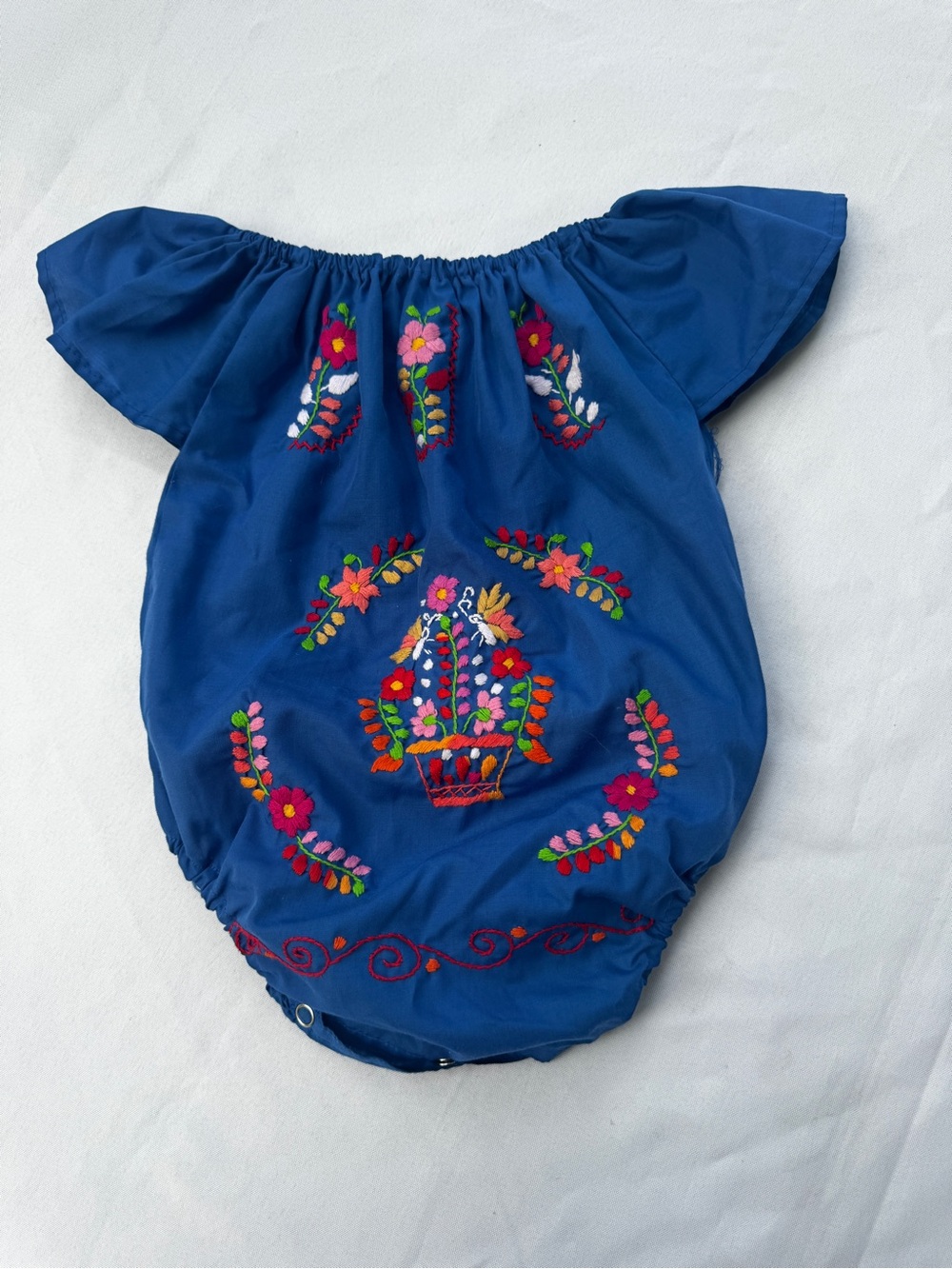 Fiesta /Party Embroderie Royal Blue Kids Bottoms 6 months